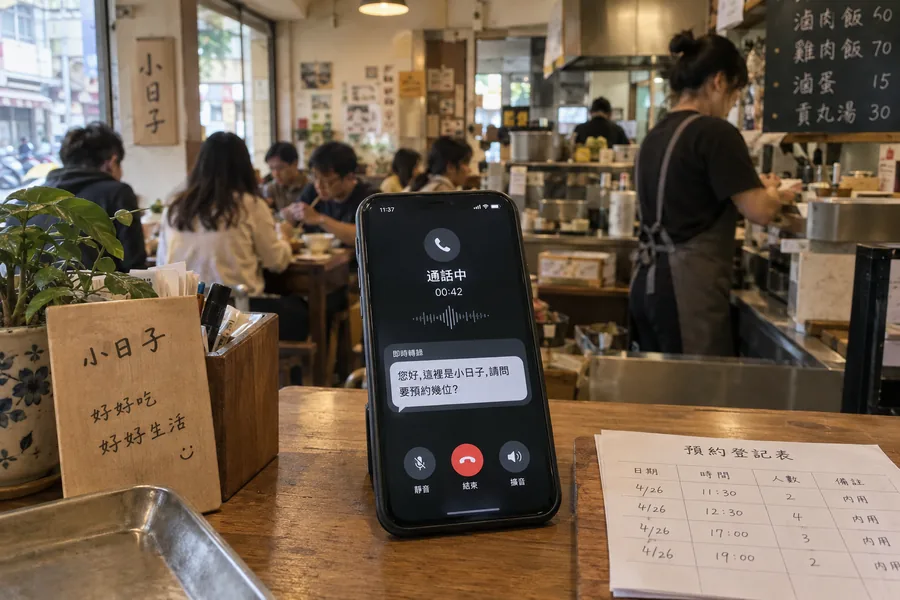 AI 語音客服免費示範畫面