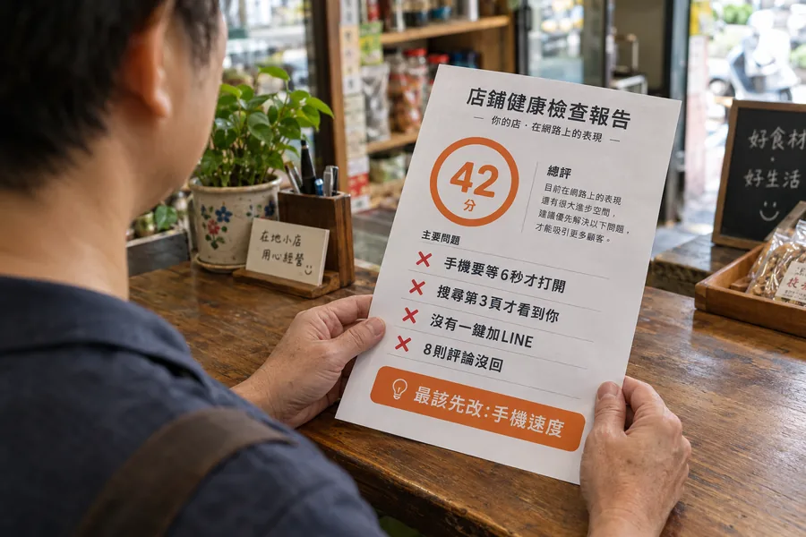 SEO+行銷健檢免費示範畫面