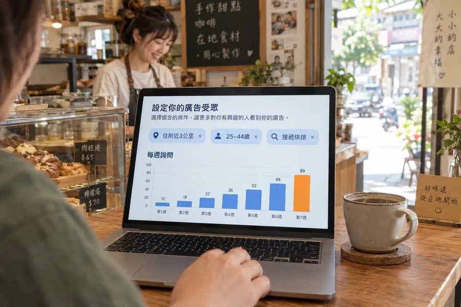 廣告投放設置免費示範畫面