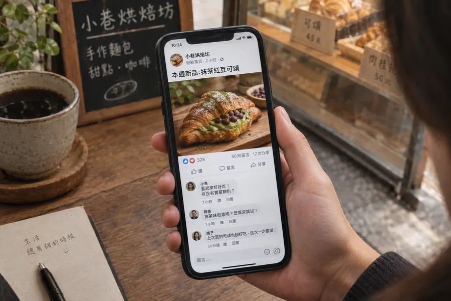 Facebook 經營免費示範畫面