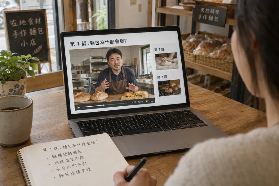 行業專家教學影片免費示範畫面